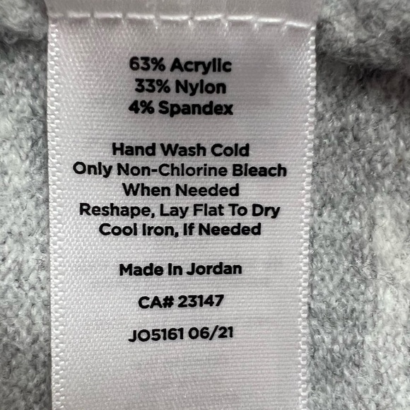 Talbots women sweater v neck Large Petite buttons long sleeves gray blue - Picture 5 of 5